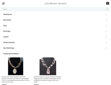Tablet Screenshot of loisbeckerjewelry.com